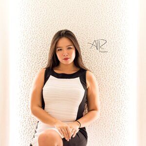 Calvin Klein Black and White Midi Dress - Medium Size - Designer Elegance
